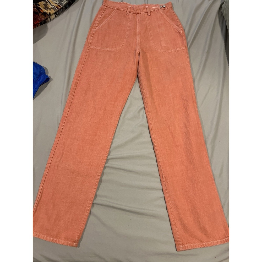 Freddie's Of Pinewood Women's Jeans Coral Color 28x34 Measuring To A 31